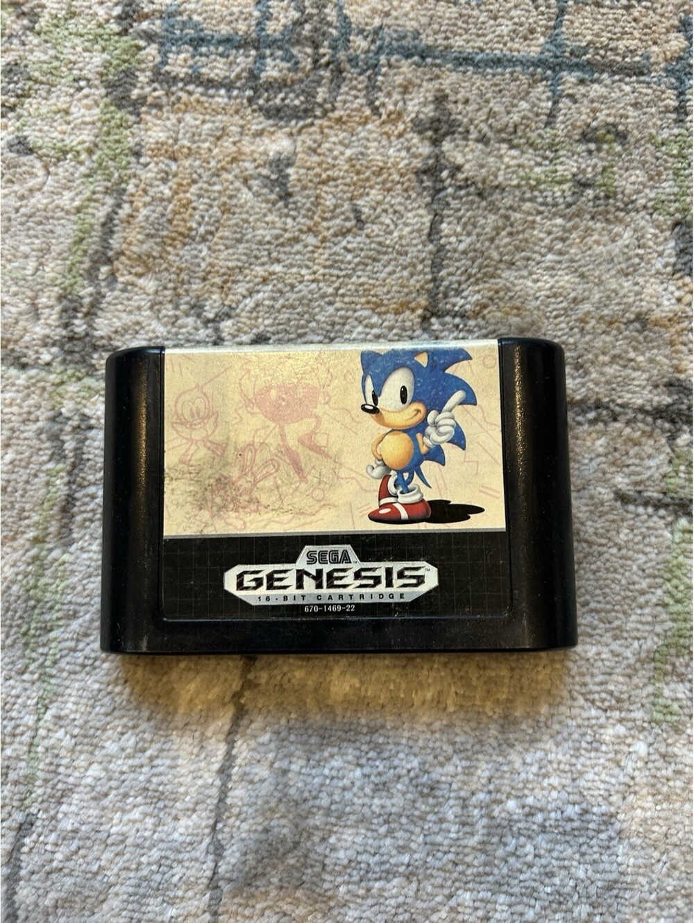 Sonic the Hedgehog Canadian Variant Sega Genesis Cleaned & Tested Authentic
